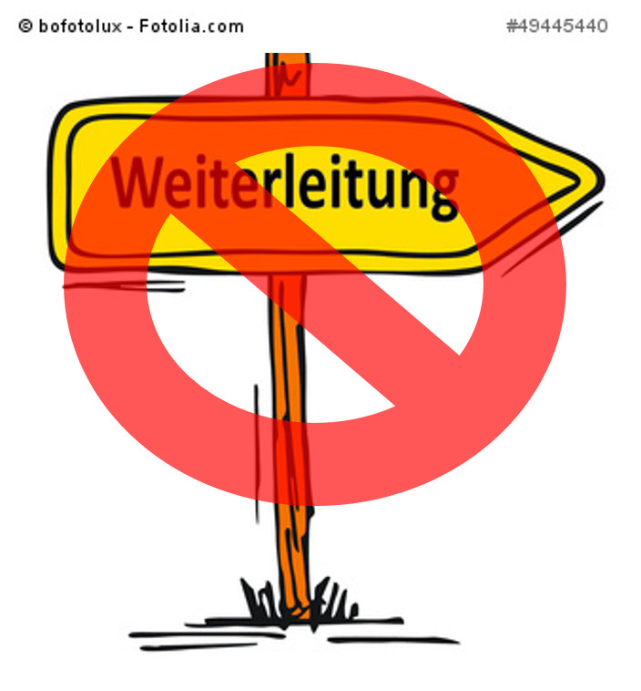 Weiterleitung verboten