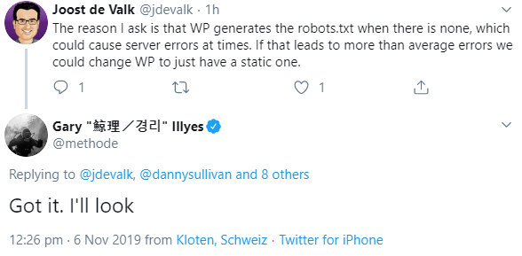 Wird die Erstellung der robots.txt durch WordPress geändert?