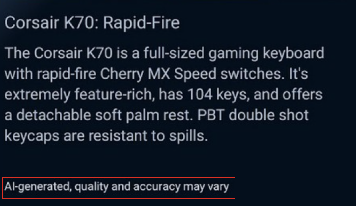 YouTube AI Overview AI Generated